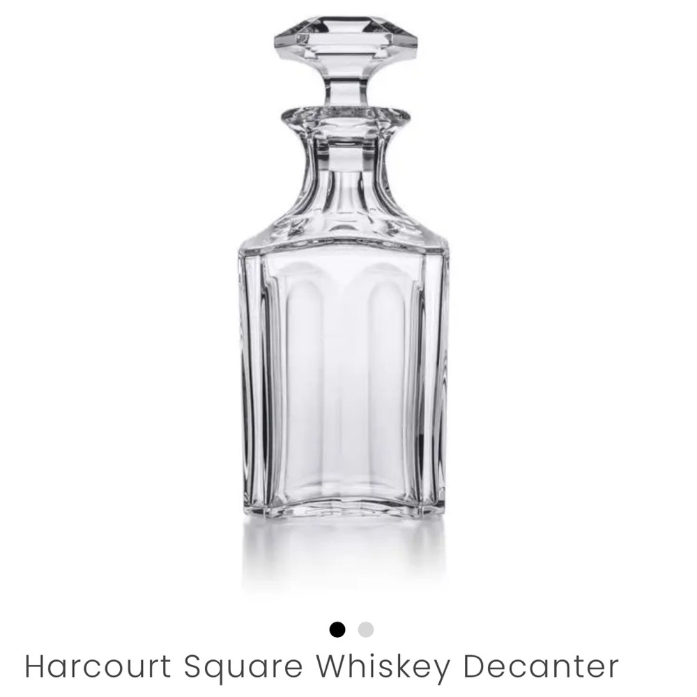 Baccarat Crystal Bar Accessories with Geometric Design